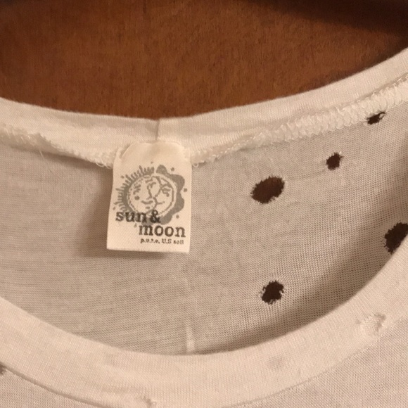 Sun & Moon distressed tee - Picture 5 of 6